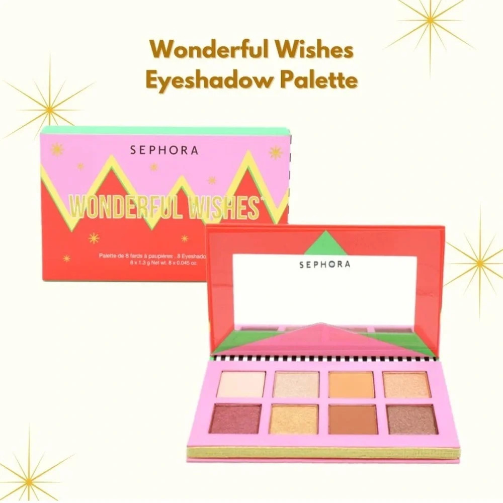 🎉HOST PICK🎉SEPHORA Wonderful Wishes Eyeshadow Palette 8 eyeshadows, NWT - Picture 6 of 9